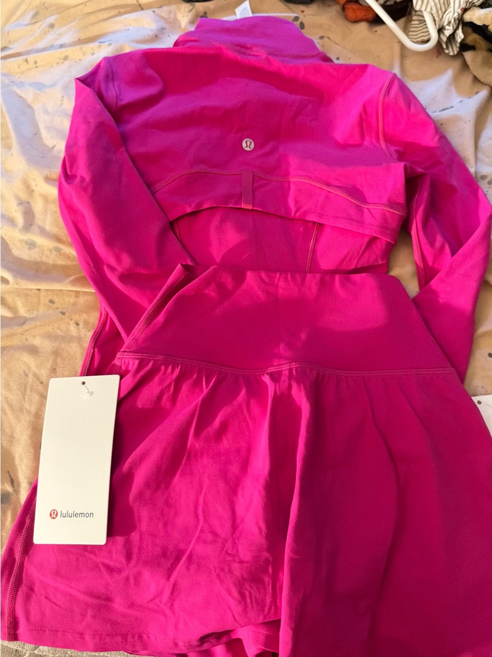 lululemon athletica Hot Pink Jacket with Matching Skort